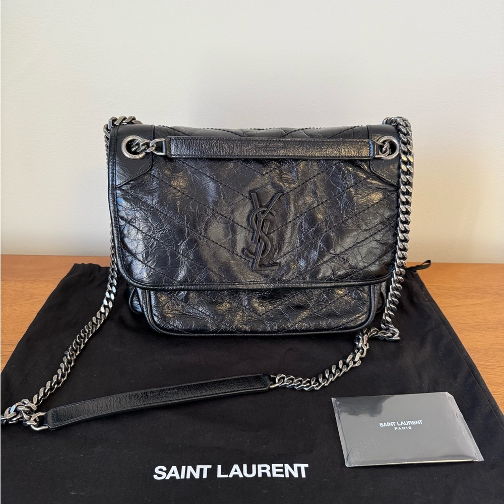Saint Laurent Black Medium Niki Bag